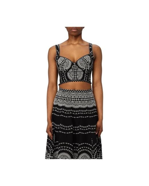 Sleeveless Tops Charo Ruiz de color Black