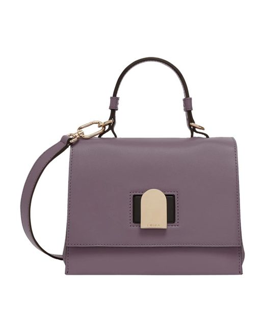 Furla Purple Mini emma top-griff tasche,handtasche