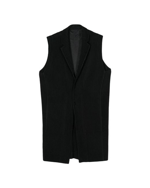 Issey Miyake Black Vests for men