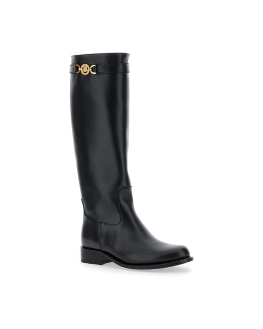Versace Black High Boots