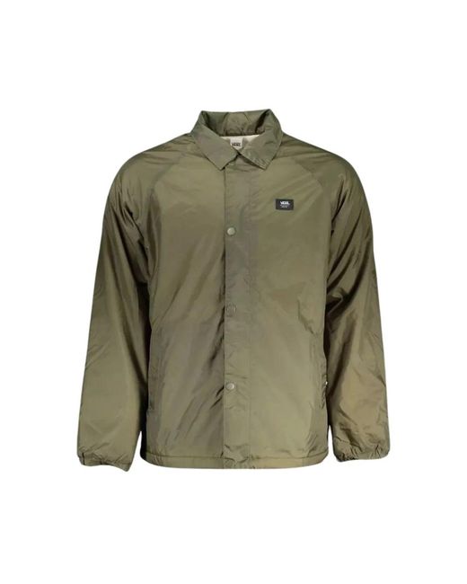 Vans Jassen ,Groen ,Polyester Omkeerbare Groene Jas in het Green voor heren
