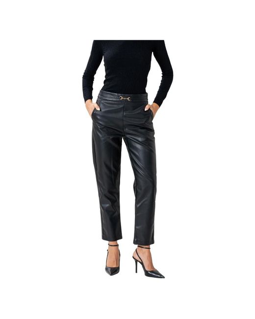 Kocca Black Slim-Fit Trousers
