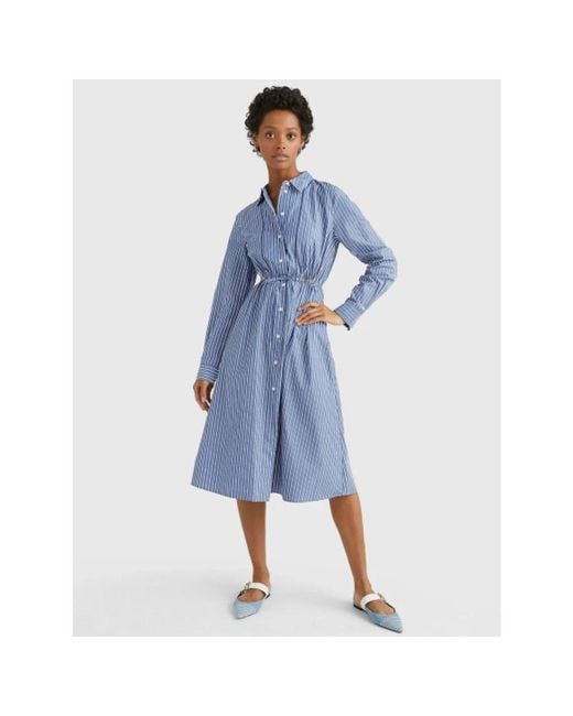 Tommy Hilfiger Blue Shirt Dresses