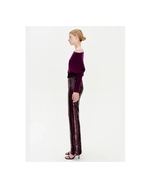 Jonathan Simkhai Slim-Fit Trousers in het Purple