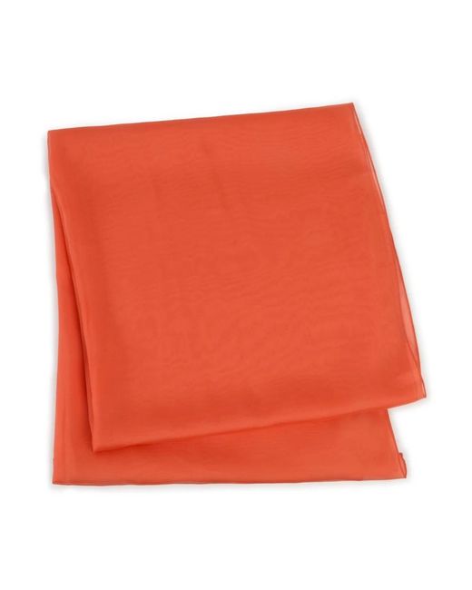Raquel Diniz Orange Silk Scarves
