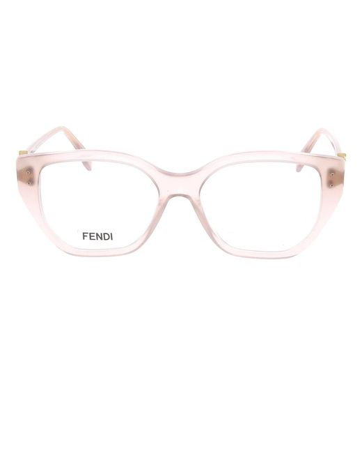 Fendi Accessoires ,Roze ,Chique Zonnebril in het Pink