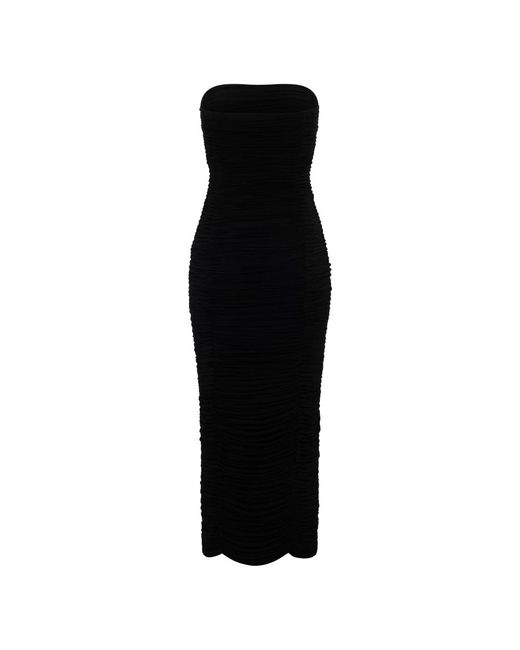 Magda Butrym Black Midi Dresses