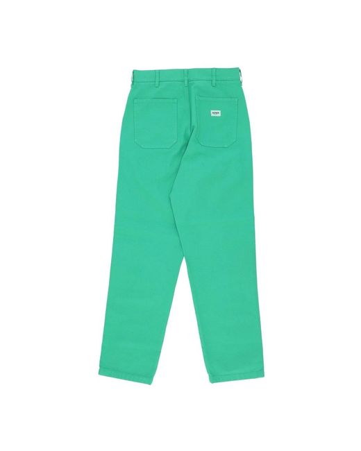 Iuter Green Straight Trousers for men