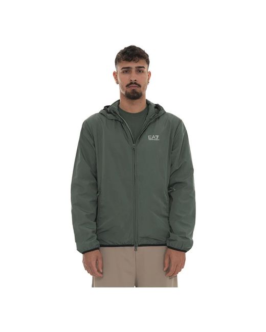 EA7 Green Bomber Jackets for men
