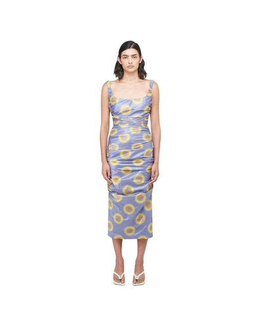 Maisie Wilen Blue Midi Dresses