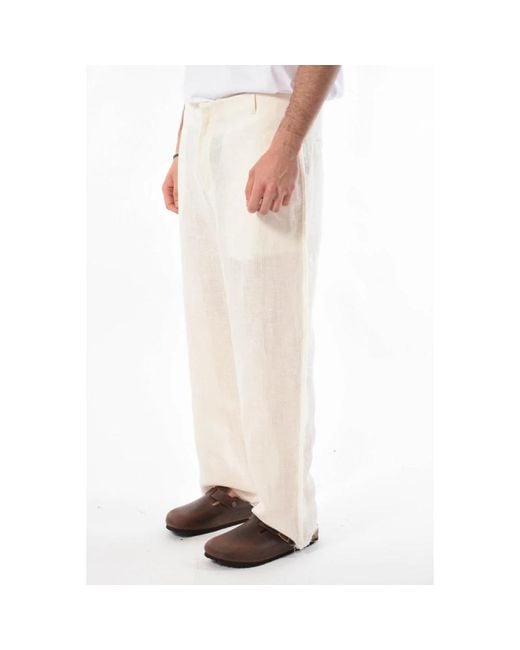 Trousers > wide trousers The Silted Company pour homme en coloris Natural