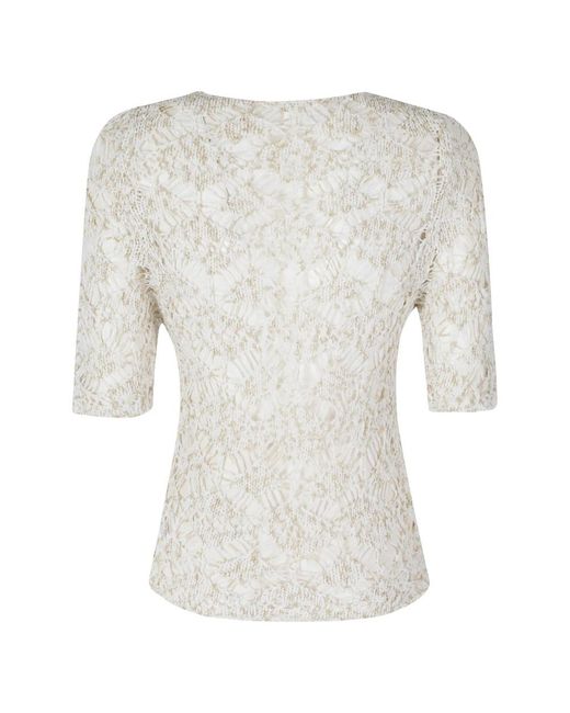SOLOTRE Gray Mesh-Pullover