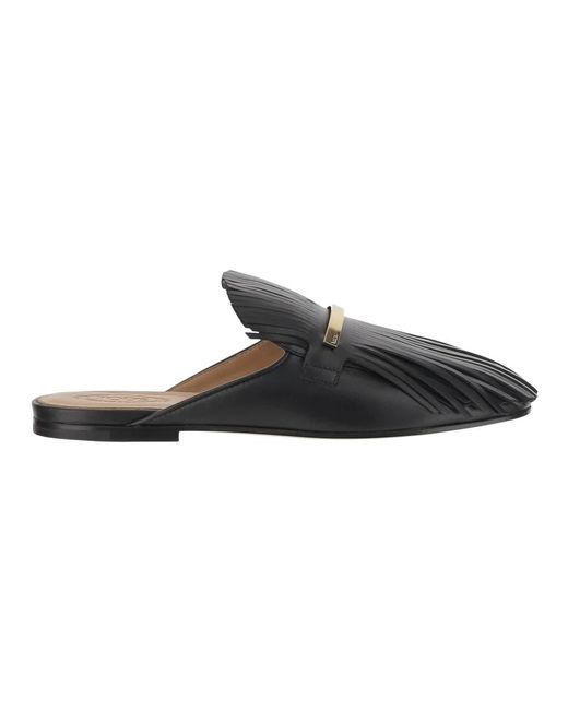 Tod's Schoenen ,Zwart ,Zwarte Platte Schoenen in het Black