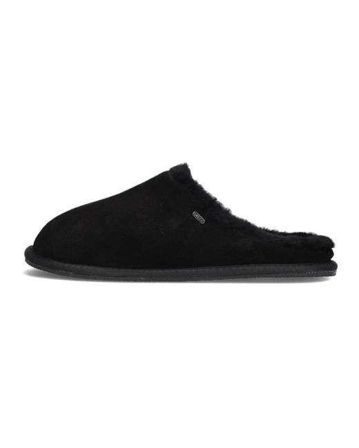 Mexx Schwarze Wildleder Hausschuhe Hero in Black für Herren