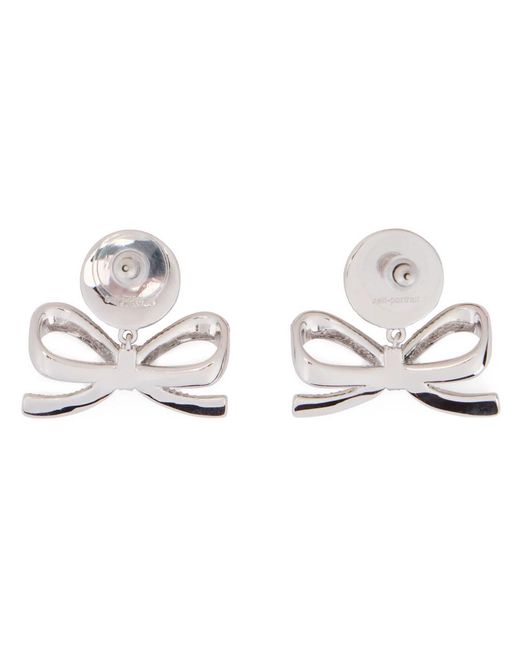 Self-Portrait Metallic Earrings