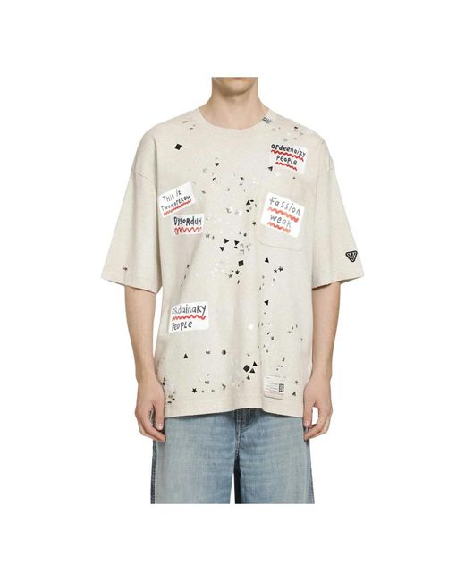 Maison Mihara Yasuhiro Natural Oversized Tops for men