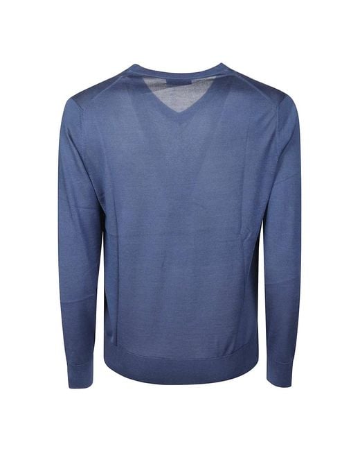 Ballantyne Blue V-Neck Knitwear for men