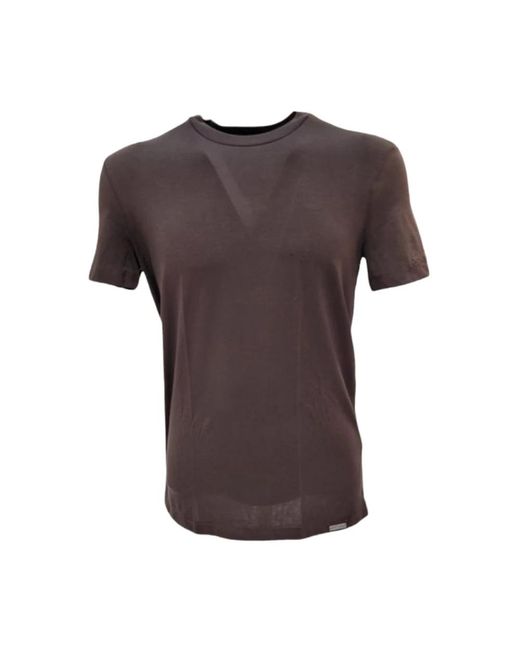 DSquared² Tops ,Bruin ,Katoen Klassiek T-Shirt in het Brown voor heren