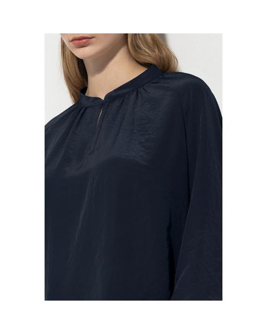 Luisa Cerano Overhemden ,Blauw ,Stijlvolle Blouse Met Uniek Ontwerp in het Blue