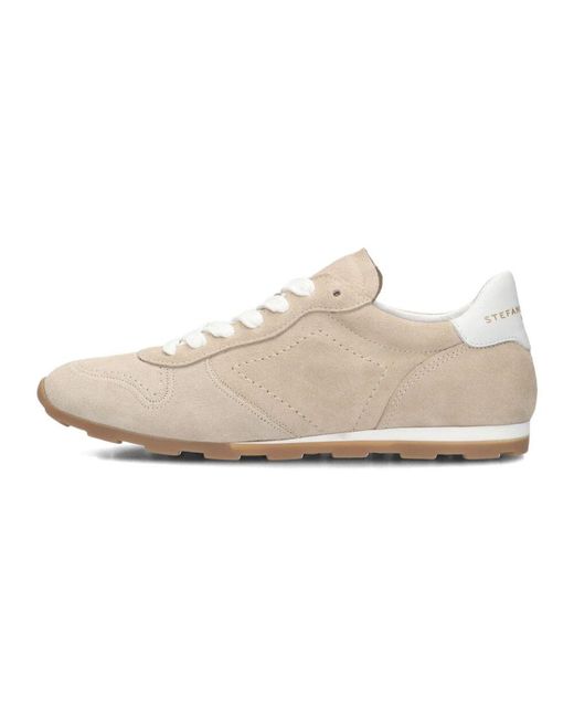 Stefano Lauran White Wildleder Damen Sneakers 1Slick103