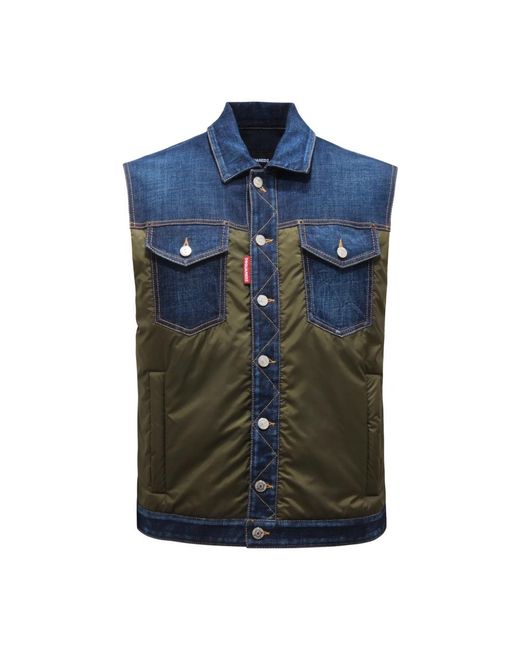 DSquared² Blue Vests for men