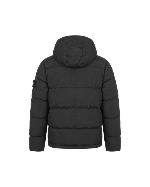 Stone Island Black Winter Jackets for men