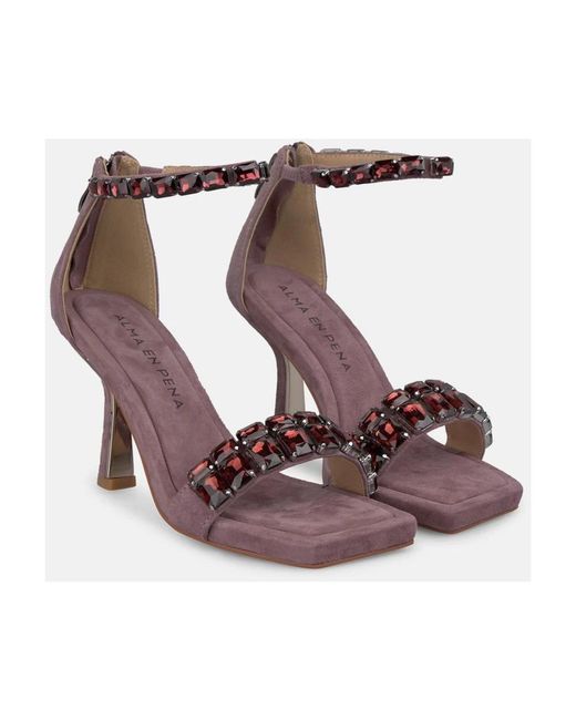 Alma En Pena. Brown High Heel Sandals