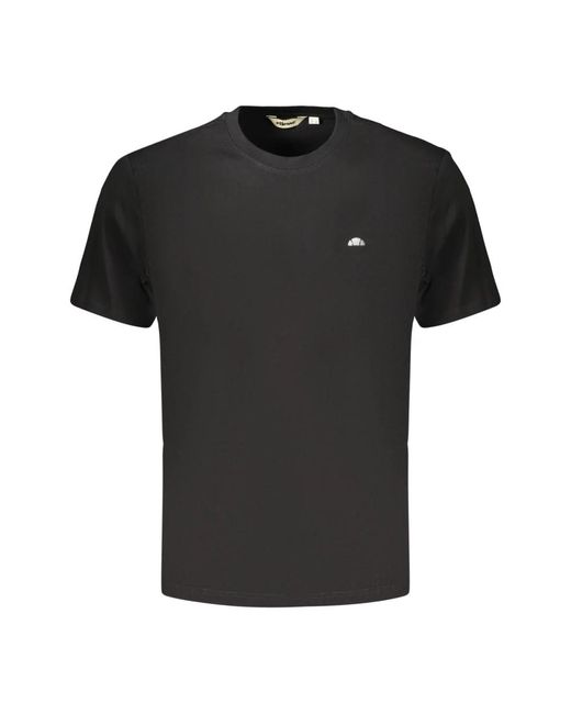 Ellesse Tops ,Zwart ,T-Shirt Met Korte Mouwen En Ronde Hals in het Black voor heren