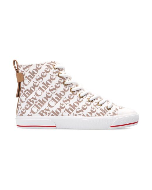 See By Chloé Aryana Lace-up Sneakers in Weiß | Lyst DE
