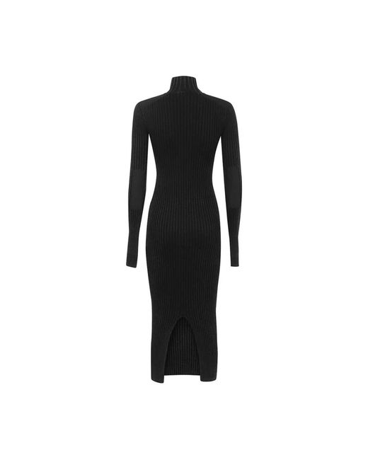 Versace Jeans Couture Black Knitted Dresses