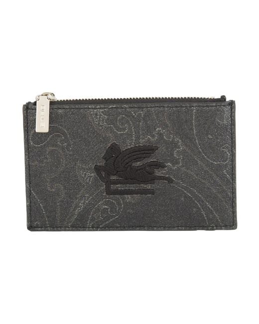 Etro Black Wallets & Cardholders