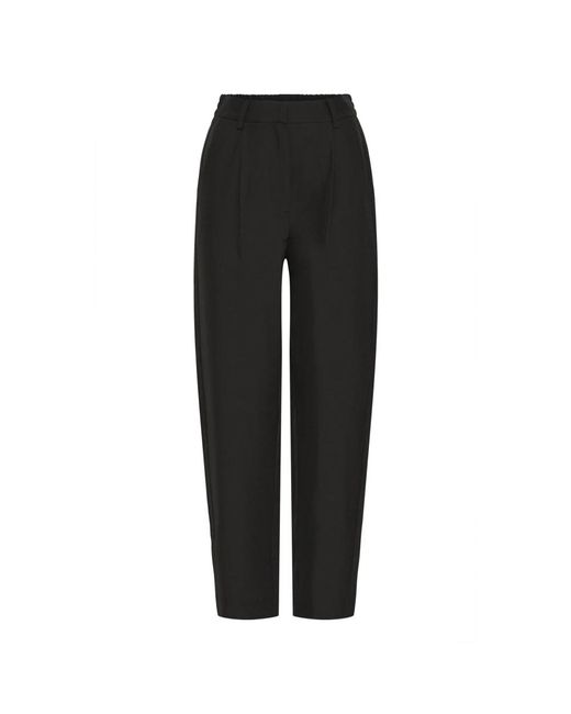 Ichi Straight Broeken in het Black