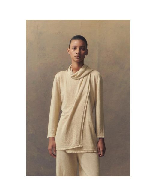 Cortana Natural Round-Neck Knitwear