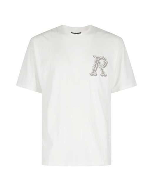 Represent Tops ,Wit ,Western Initial T-Shirt in het White voor heren