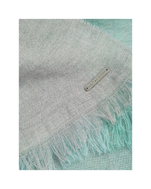 Marc Cain Blue Chicer Schal Aus Leinenmischung