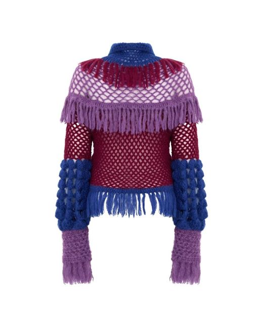 Alberta Ferretti Purple Turtlenecks