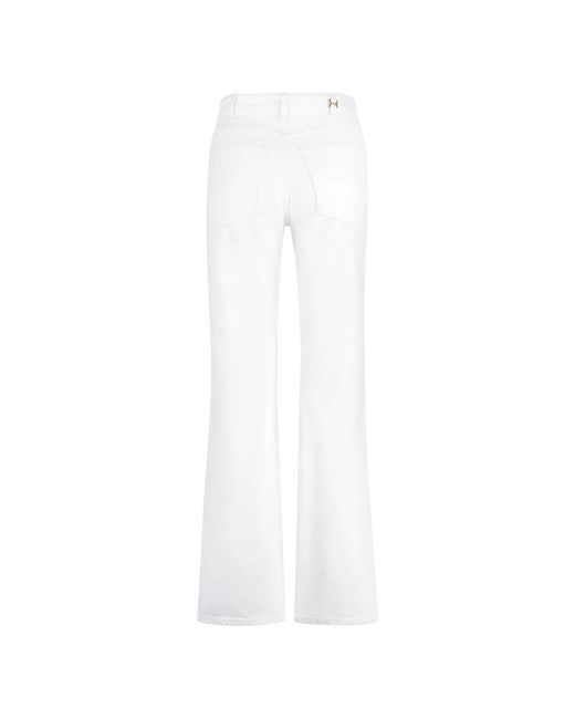Chloé Jeans ,Wit ,Katoen High-Rise Boyfriend Jeans in het White
