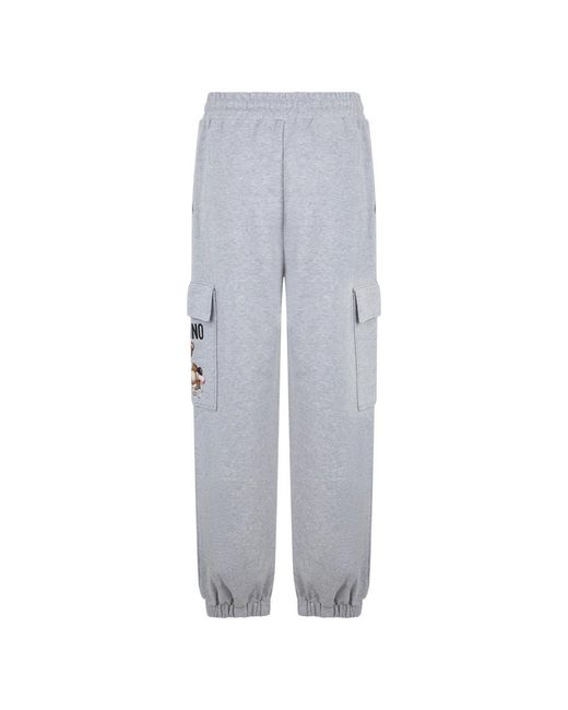 Moschino Cargo Broek Met Zakken in het Gray