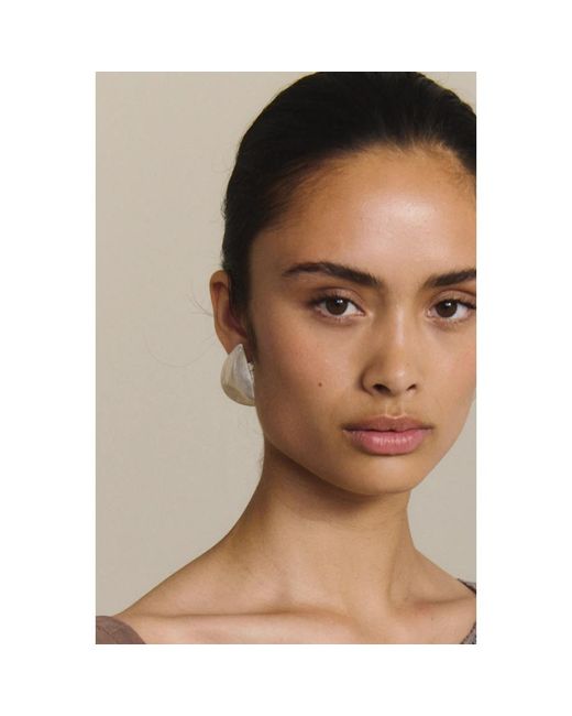 Cortana White Earrings