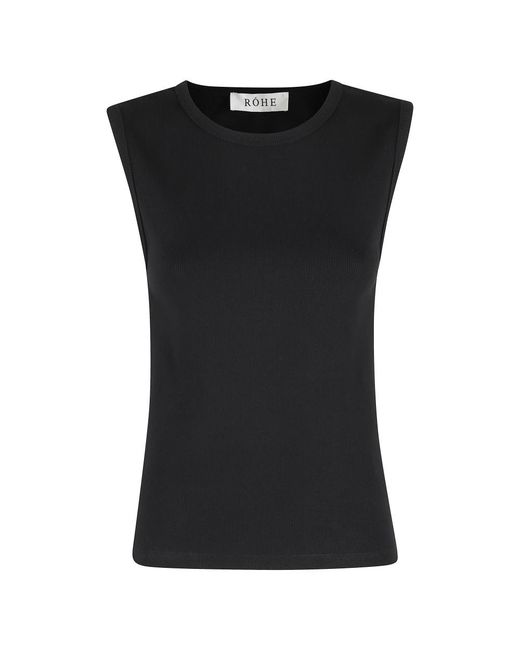 Rohe Black Sleeveless Tops