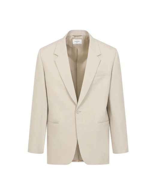 Saint Laurent Natural Blazers for men