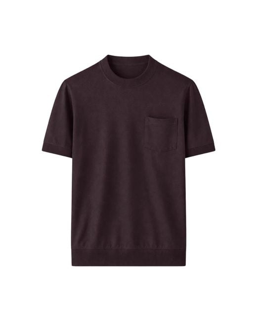 Paolo Pecora Purple Round-Neck Knitwear for men