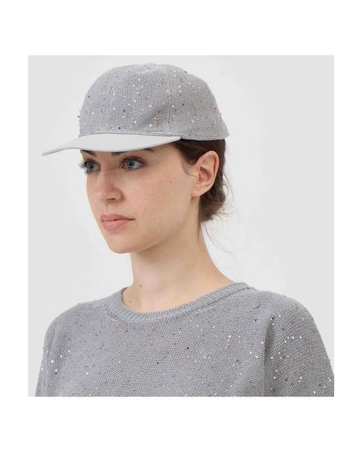 Le Tricot Perugia Gray Hats & Caps