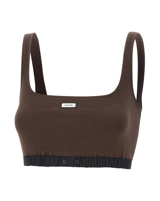 Entire studios Brown Sleeveless Tops