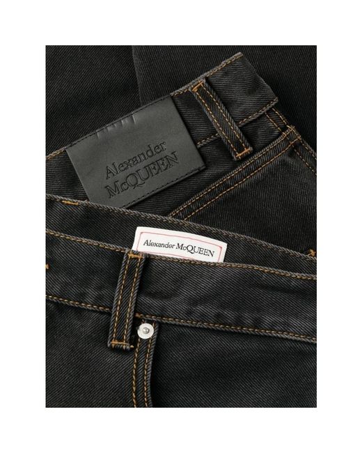 Alexander McQueen Black Straight Jeans for men