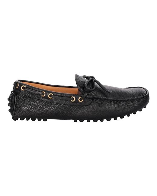 Car Shoe Black Loafers for men