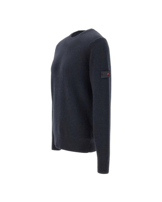 Peuterey Blue Round-Neck Knitwear for men