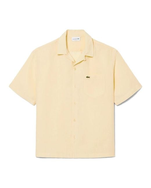 Lacoste Natural Short Sleeve Shirts for men