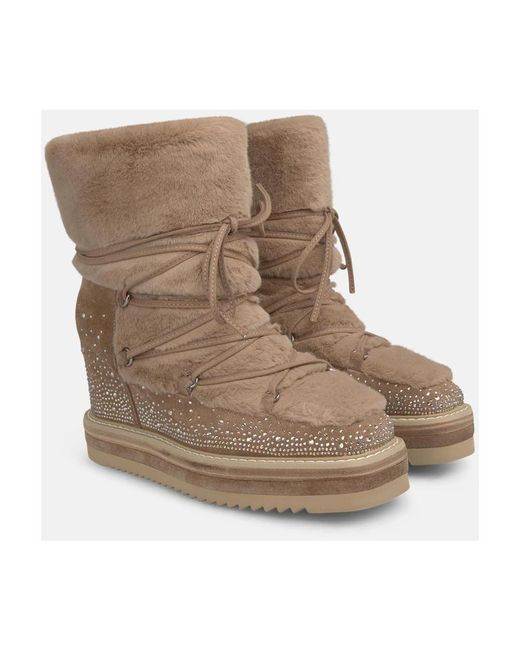 Alma En Pena. Brown Winter Boots