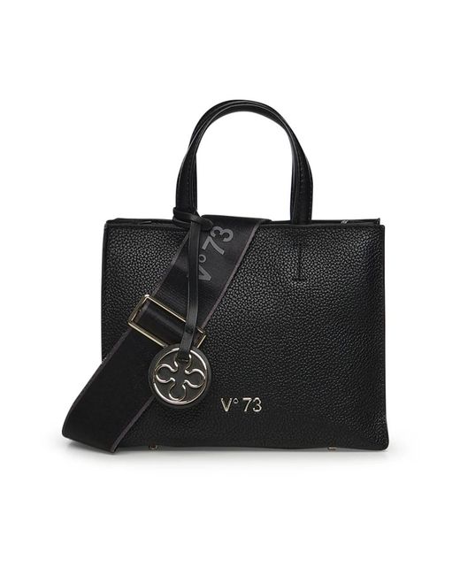 V73 Black Shopping Bags